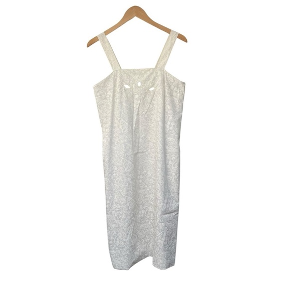 Vintage Lilly Pulitzer 60s/70s White Cutout Embroidered Bridal Midi Dress 10/12 - Picture 2 of 10